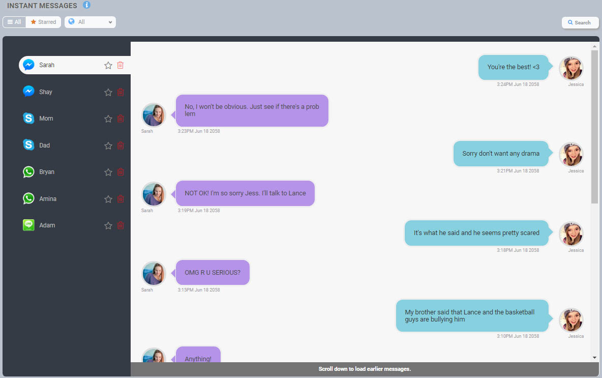 Spy on Instant messages 