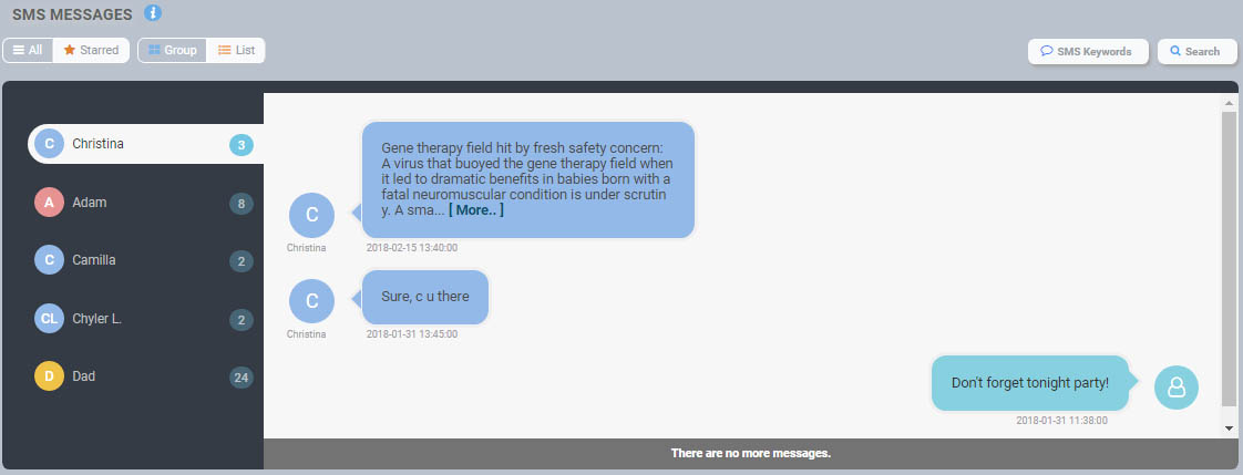 SMS Tracking